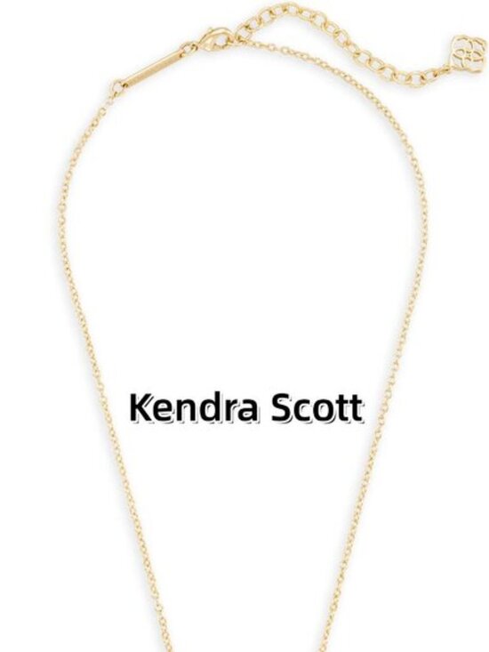 Elisa Gold Pendant Necklace in London Blue Glass - Picture 2 of 5